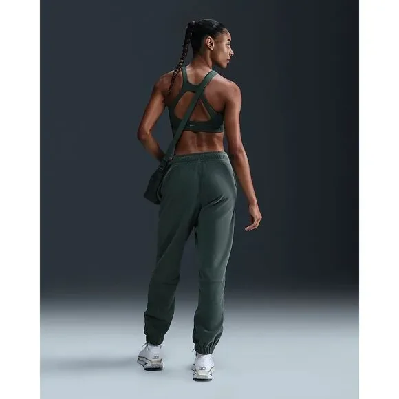 Nike Dark Green Fleece Pants - Picture 6 of 8